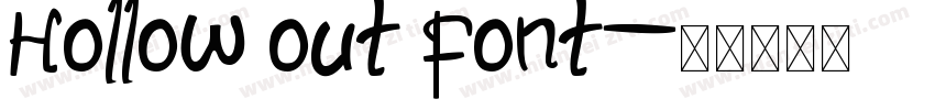 Hollow out font字体转换